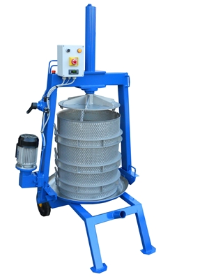 Hydrauliczna prasa ręczna TIO 50, kosz ze stali nierdzewnej